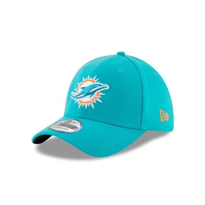 Blue Miami Dolphins Hat - New Era NFL Team Classic 39THIRTY Stretch Fit Caps USA6078532